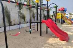 Transform your empty space into a fun zone! At Rainbow Play, we manufacture world-class, durable, and safe outdoor play equipment in Bangalore. Whether it's for a school, apartment complex, or public park, our ISO-certified designs are built to last.