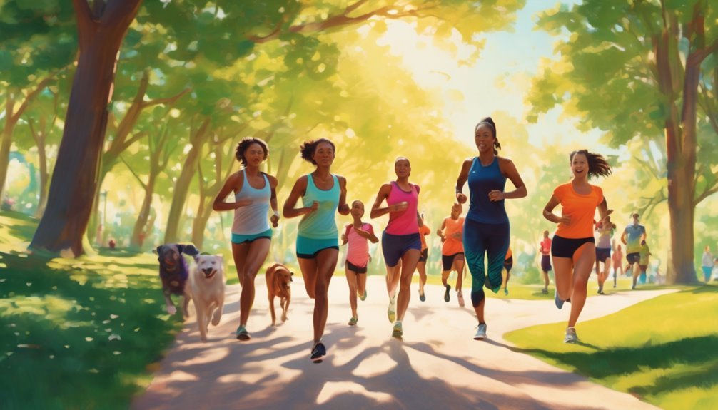 run for fitness and mindfulness