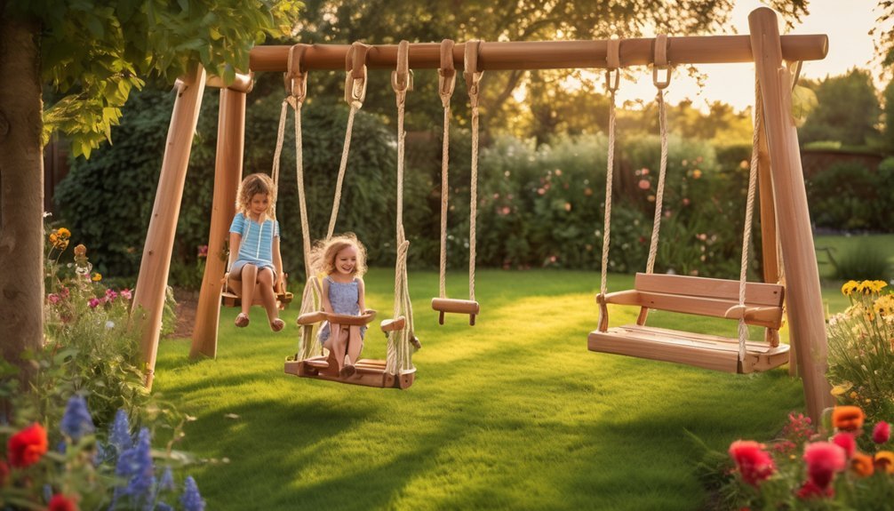 timeless swing set enjoyment