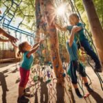 adventure playgrounds build resilience through climbing walls