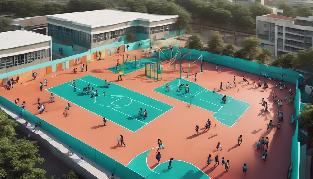 flexible versatile shared courts