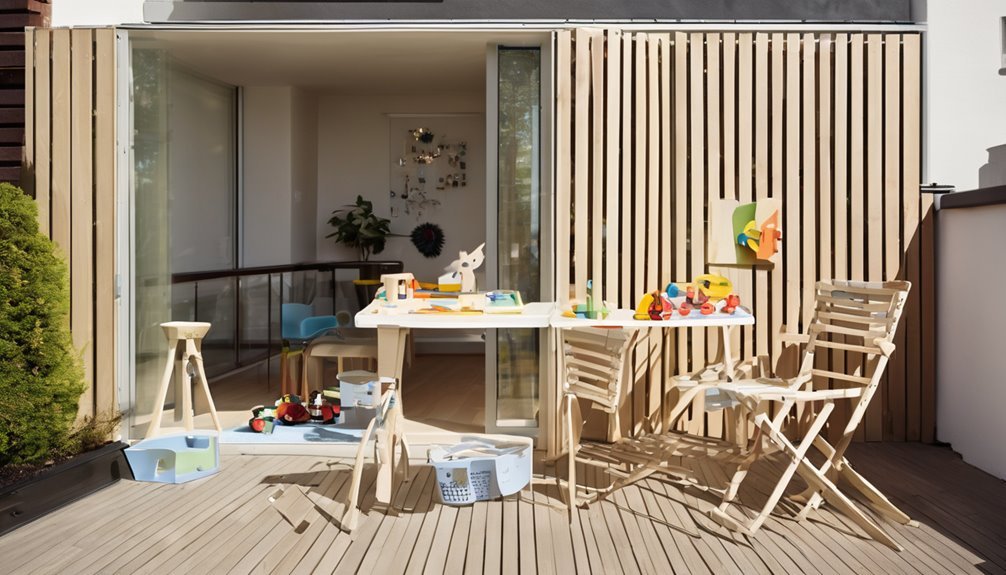 foldable space saving outdoor setup