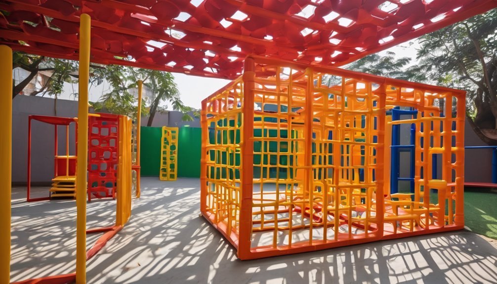 modular playframes maximize tiny spaces