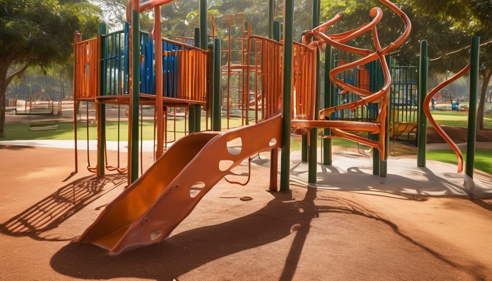 targeted drainage for humid playgrounds