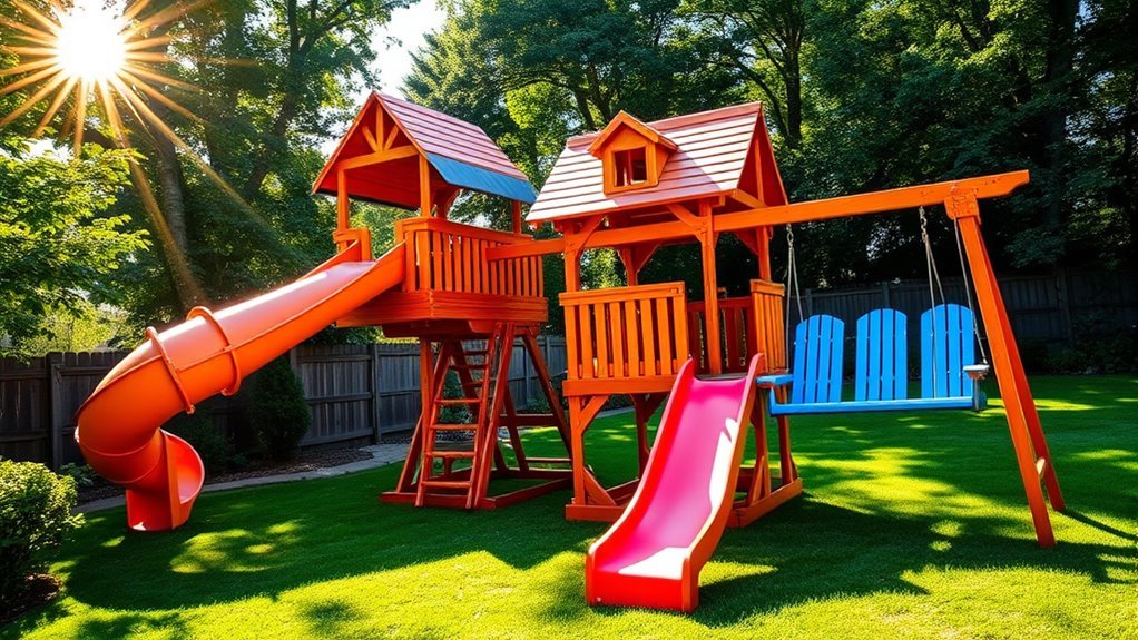 backyard play sets custom safety