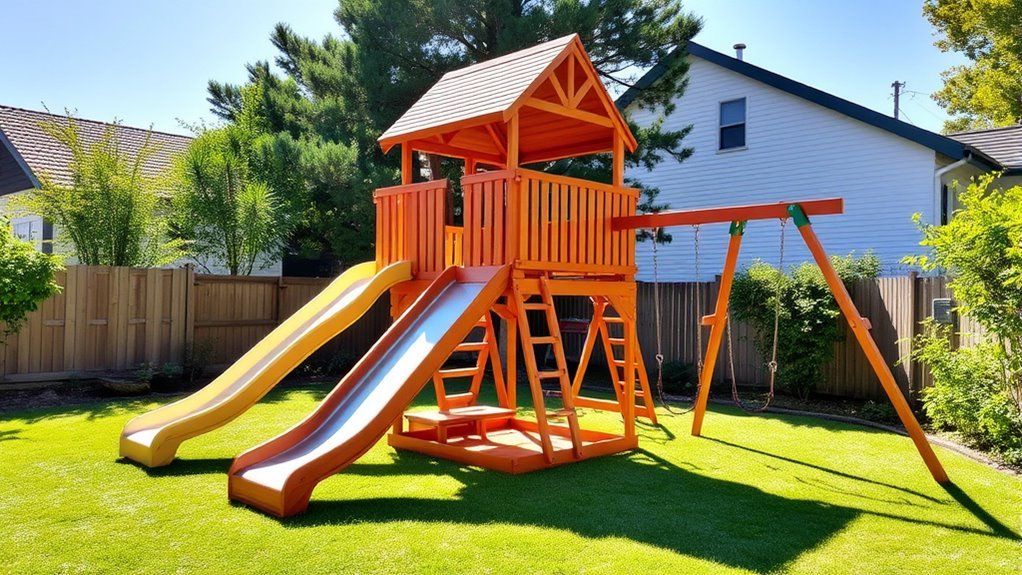 backyard play sets garden aesthetics
