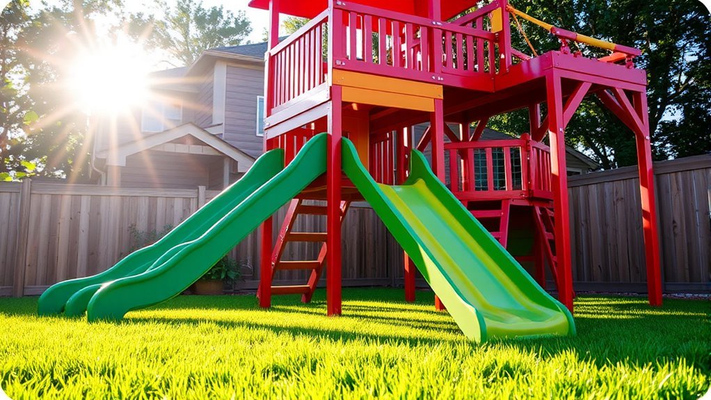 backyard play sets seamless integration