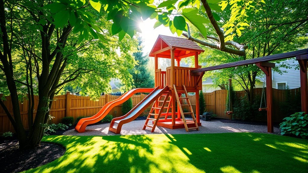 backyard residential play sets customization