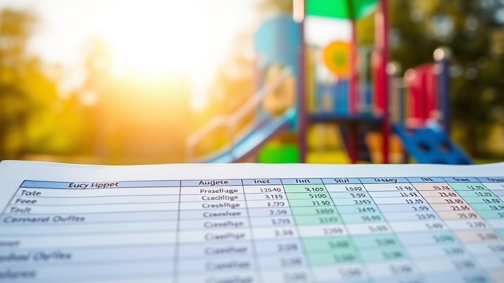 budgeting for playground funding