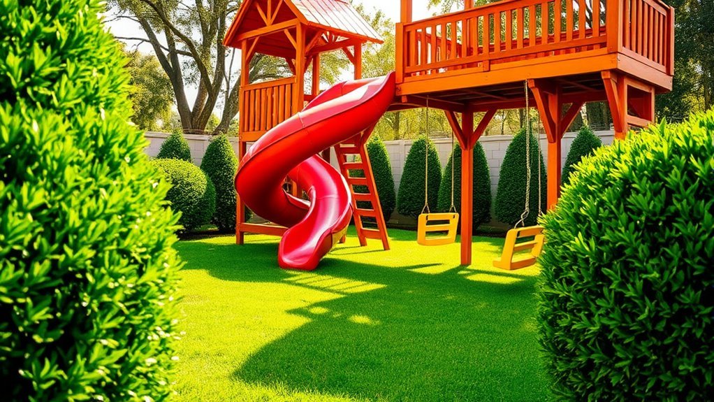 custom backyard play set design