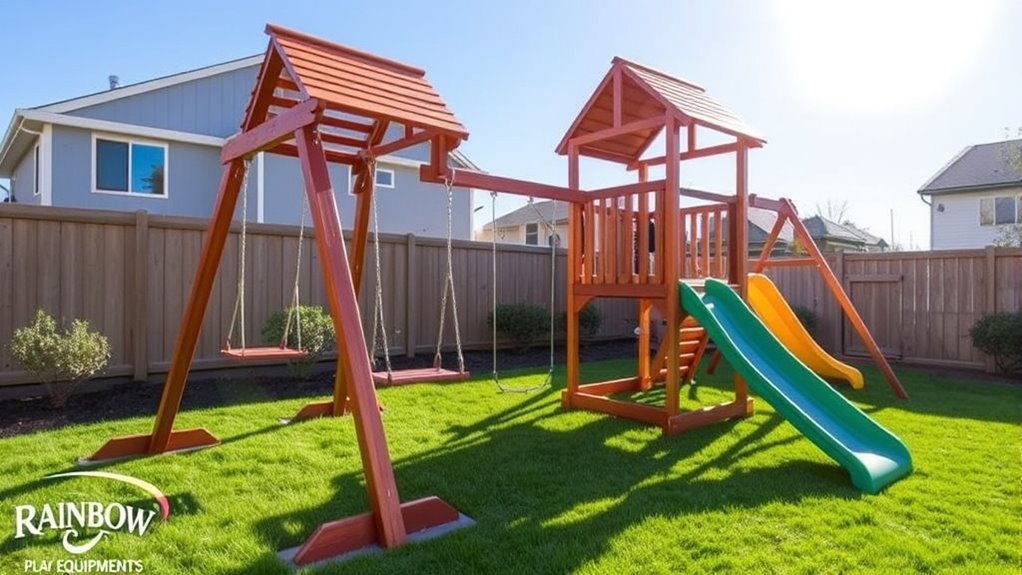 custom backyard play set design