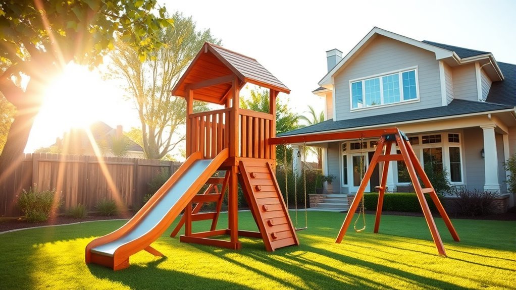 custom backyard play set designs