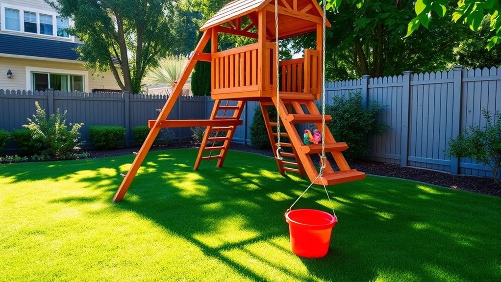 custom backyard play set upgrades