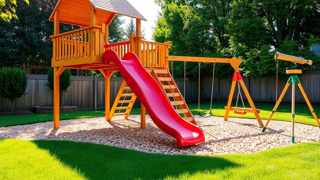 custom residential backyard play