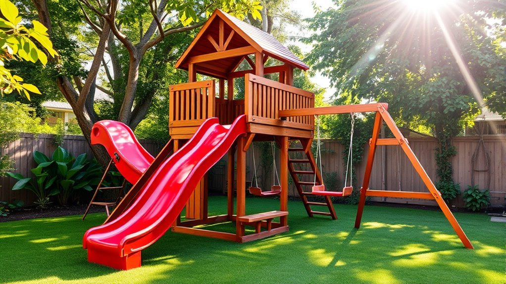 custom residential backyard play