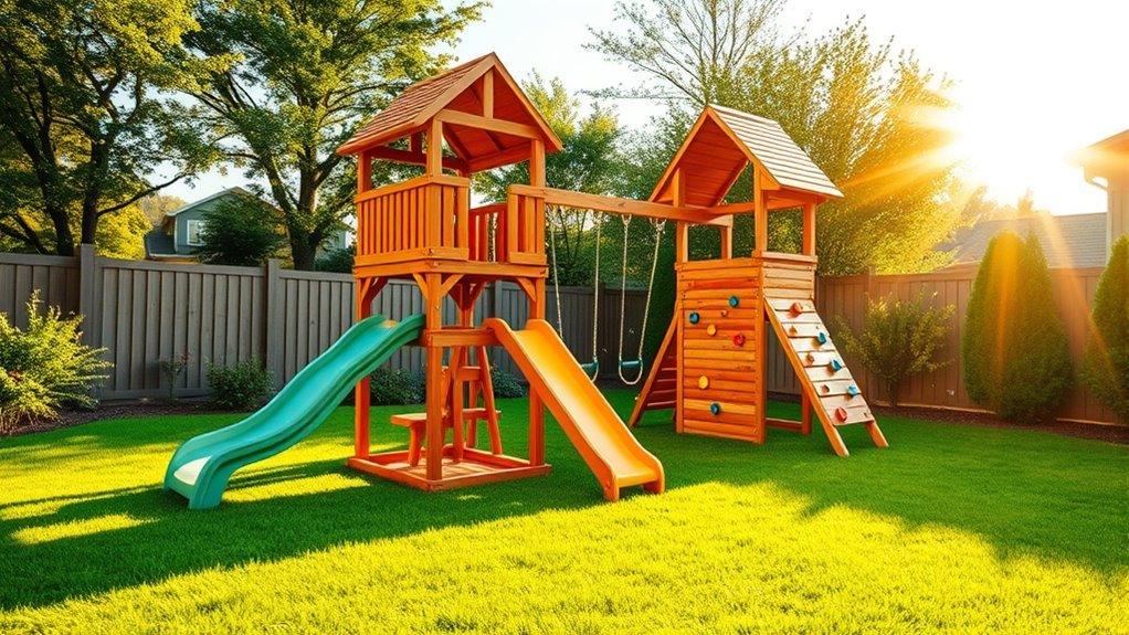custom residential backyard play