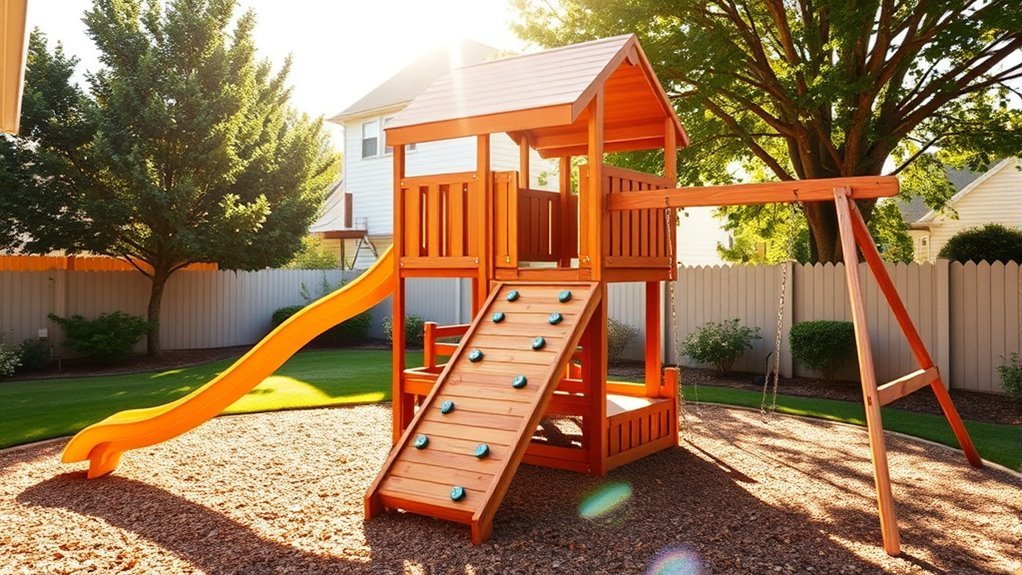 custom residential backyard play sets