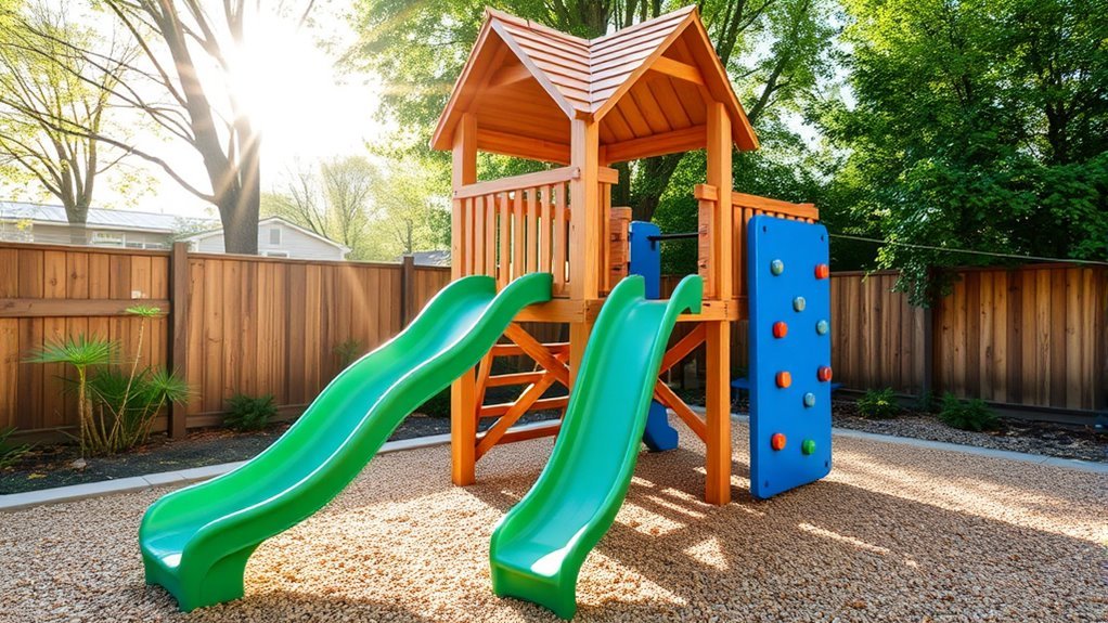 custom residential backyard play sets