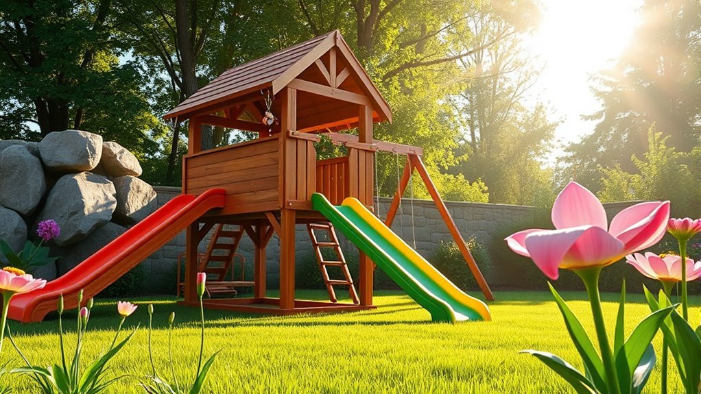 customizable backyard play structures