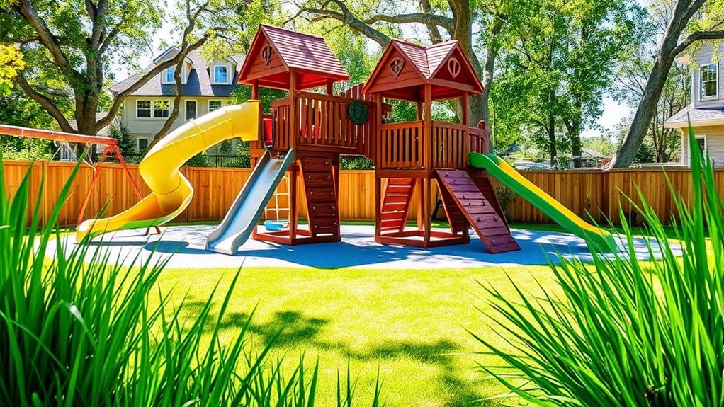 customized backyard play set safety