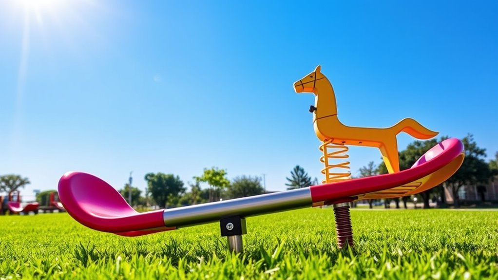 developmental seesaws and spring riders