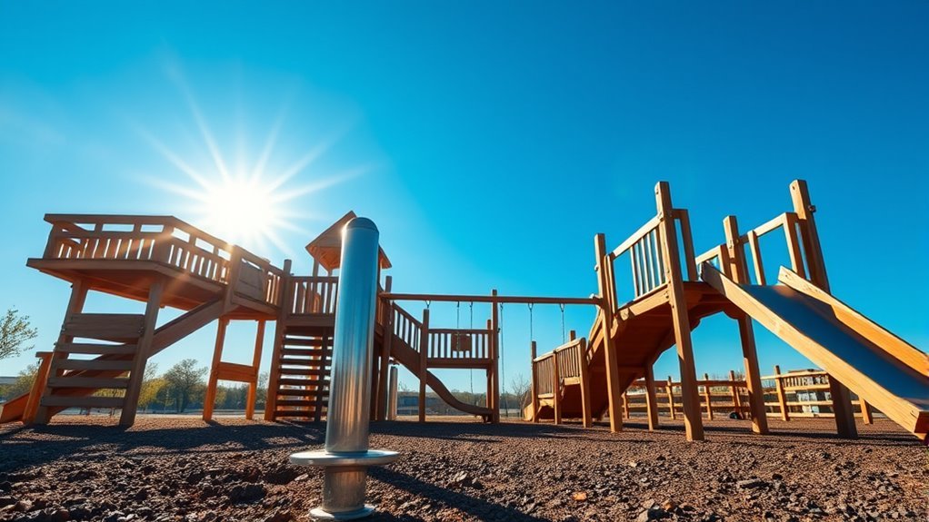 durable play structure supports