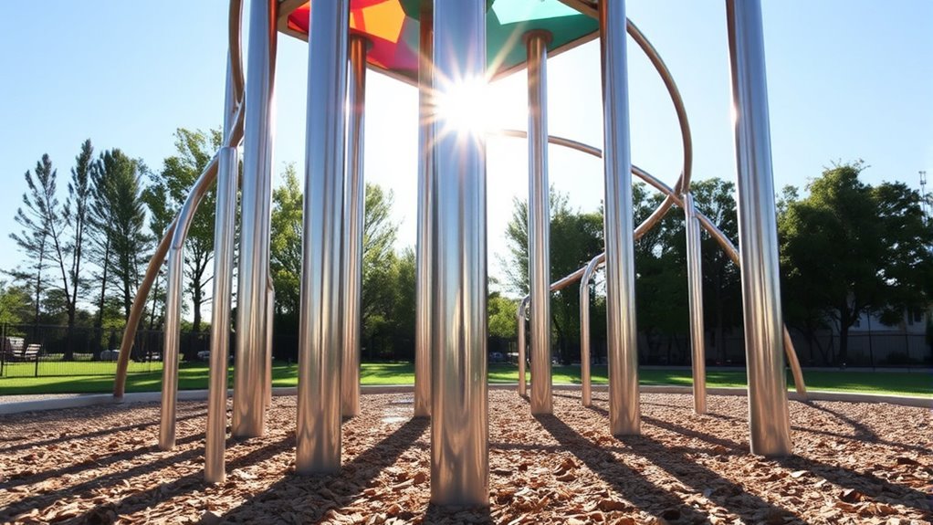 durable playground pole infrastructure