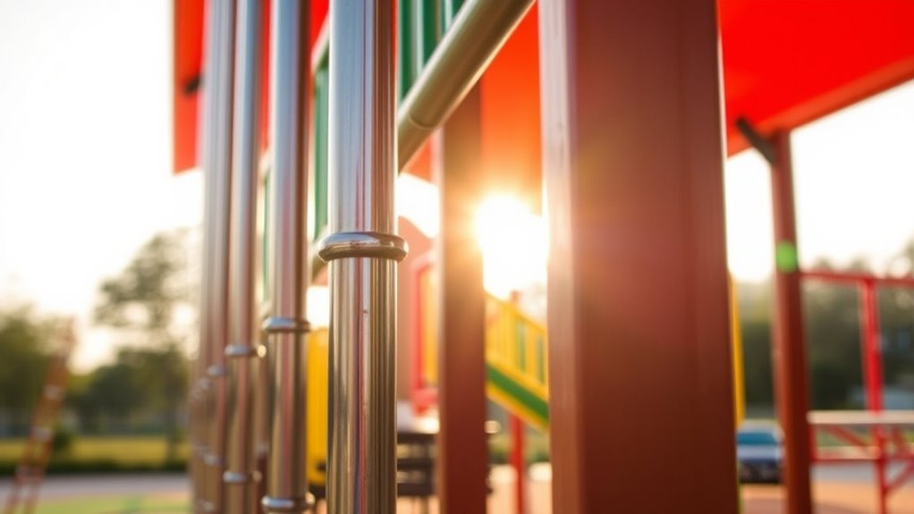 durable playground poles and posts