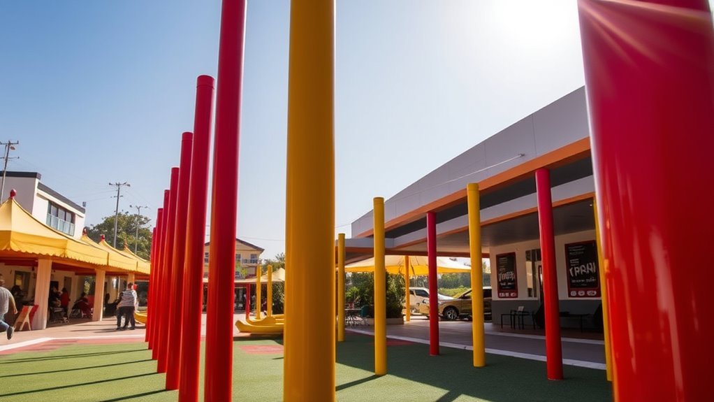 durable safe playground poles