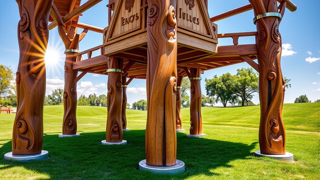 durable weatherproof playground posts