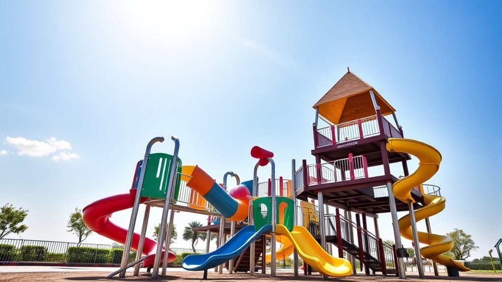 durable weatherproof playground supports