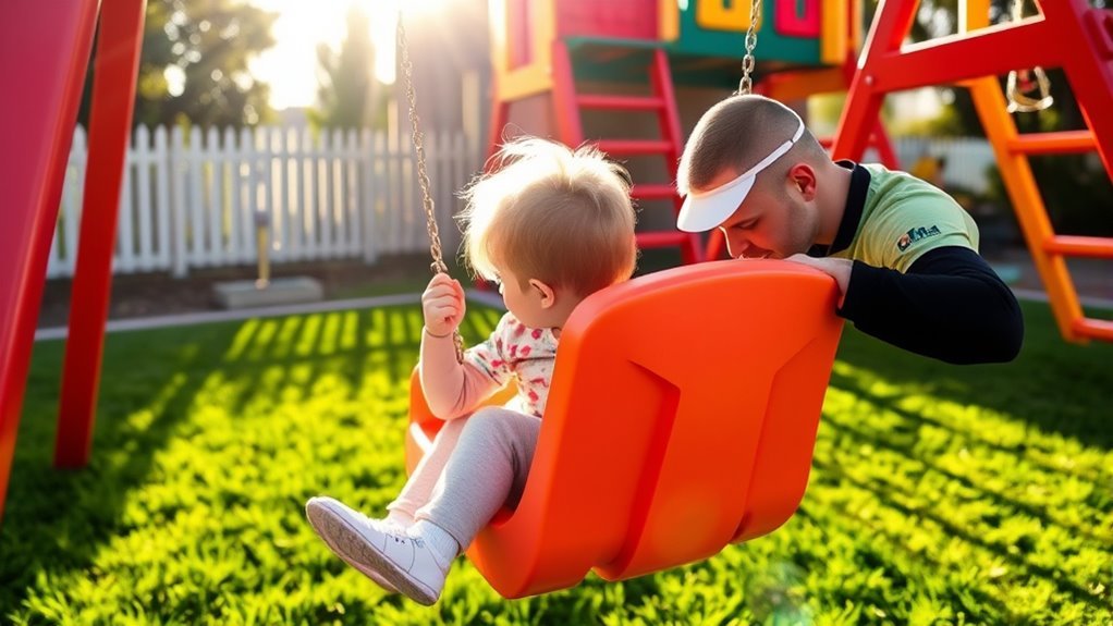 expert children swing installation