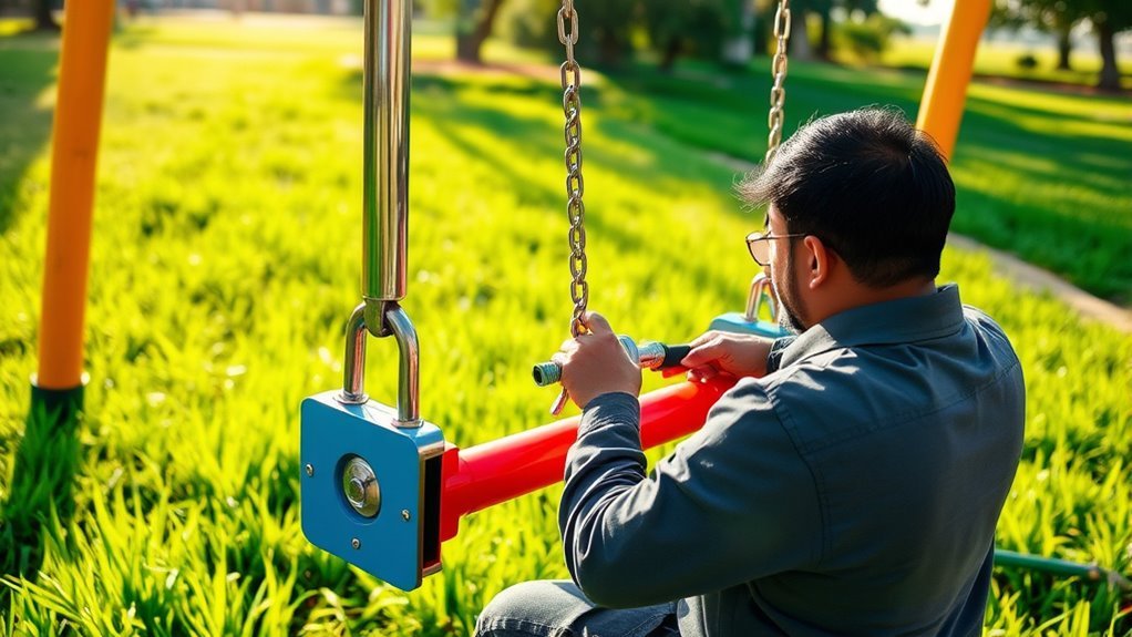 professional swing installation safety