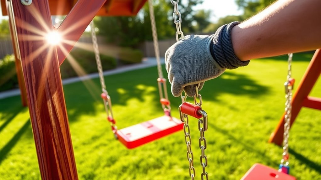 professional swing installation safety