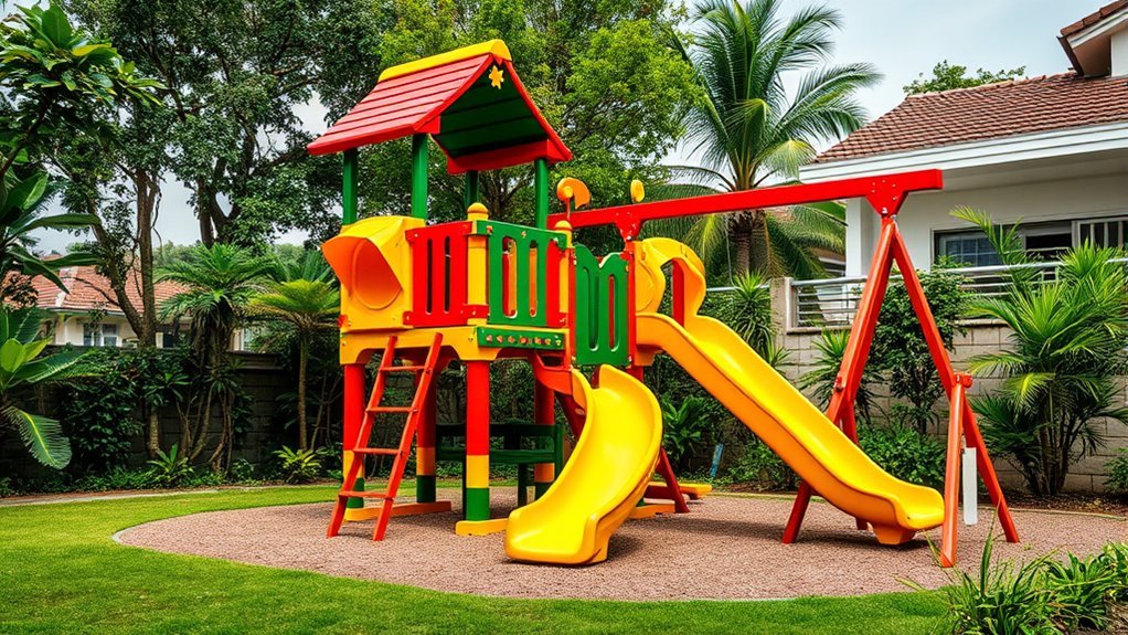 residential backyard play sets custom durable safe installation