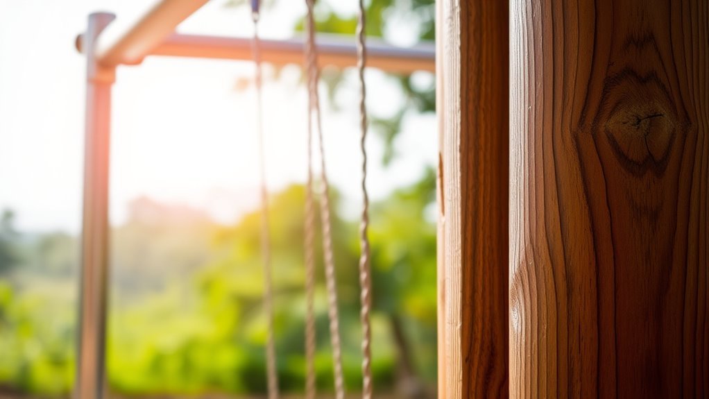 rust resistant steel playground posts
