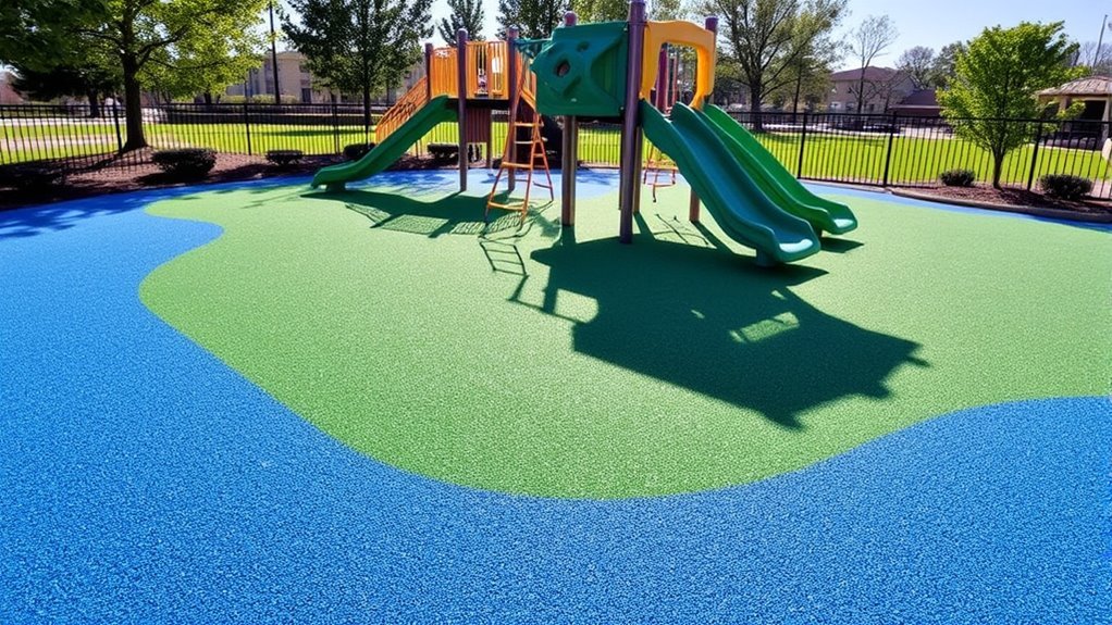safe colorful play flooring