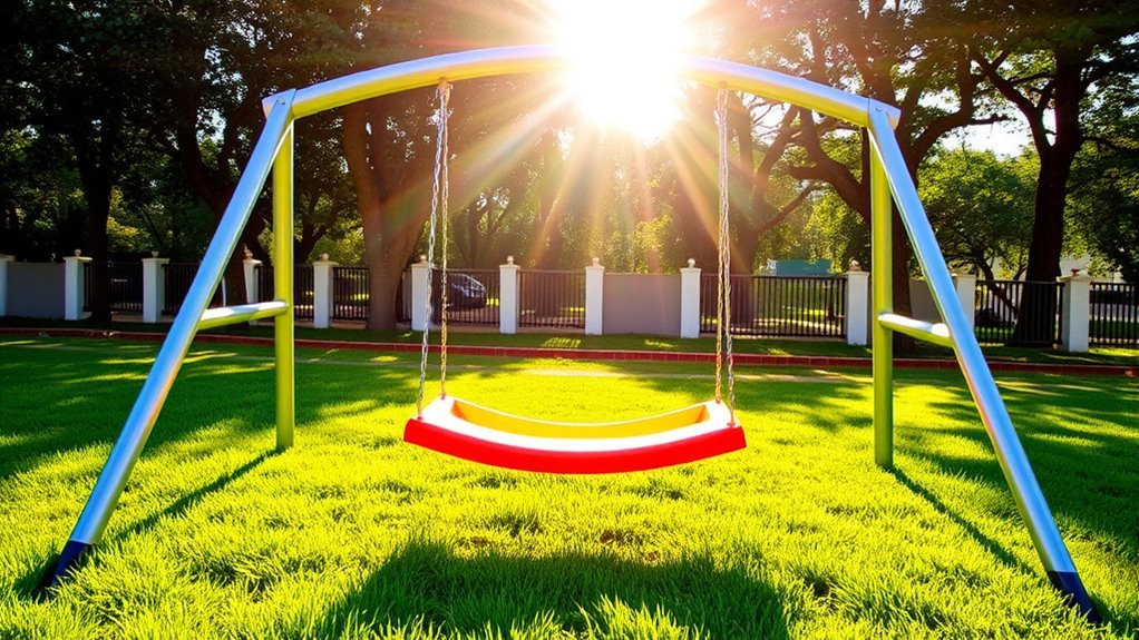 safe developmental swing installation