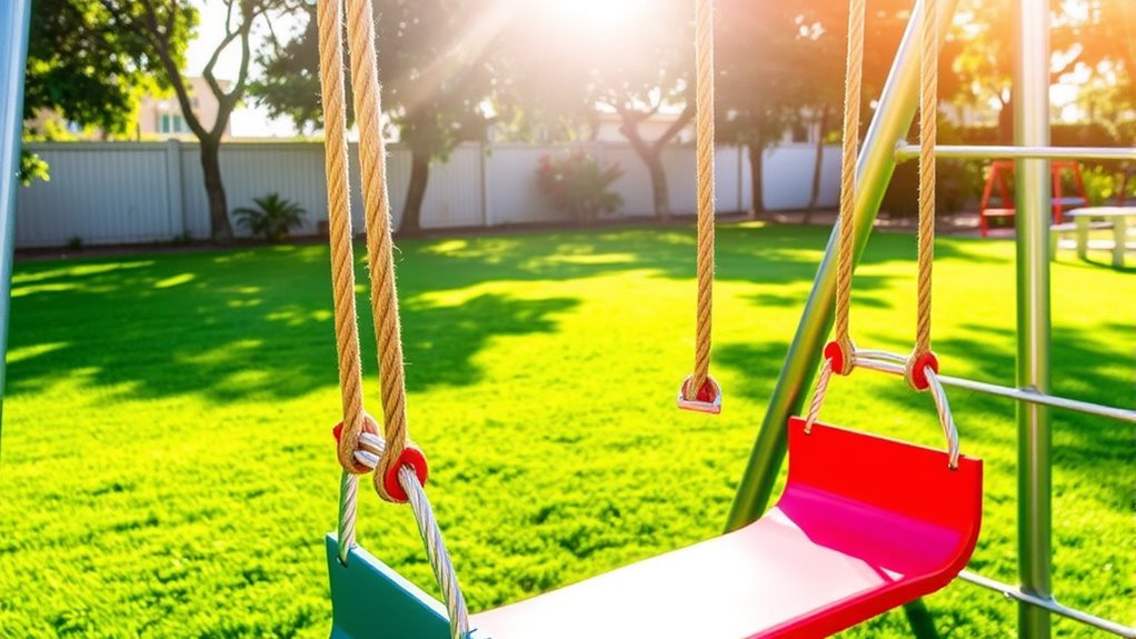 safe developmentally beneficial swing installation