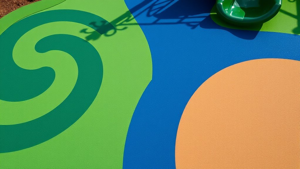 safe rubber and grass