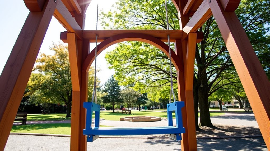 safe stable swing set installation