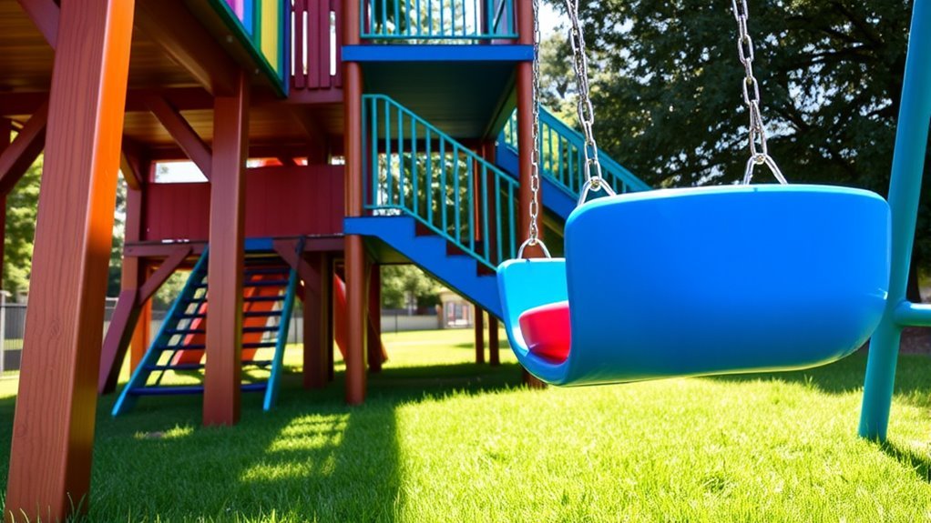 safe swing set installation