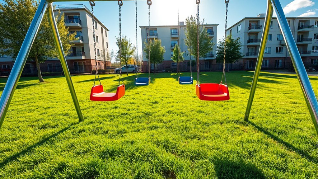 secure swing set installation