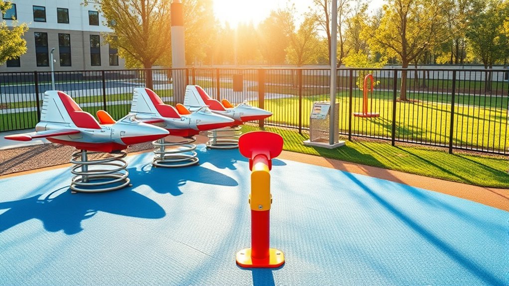 seesaws and spring riders