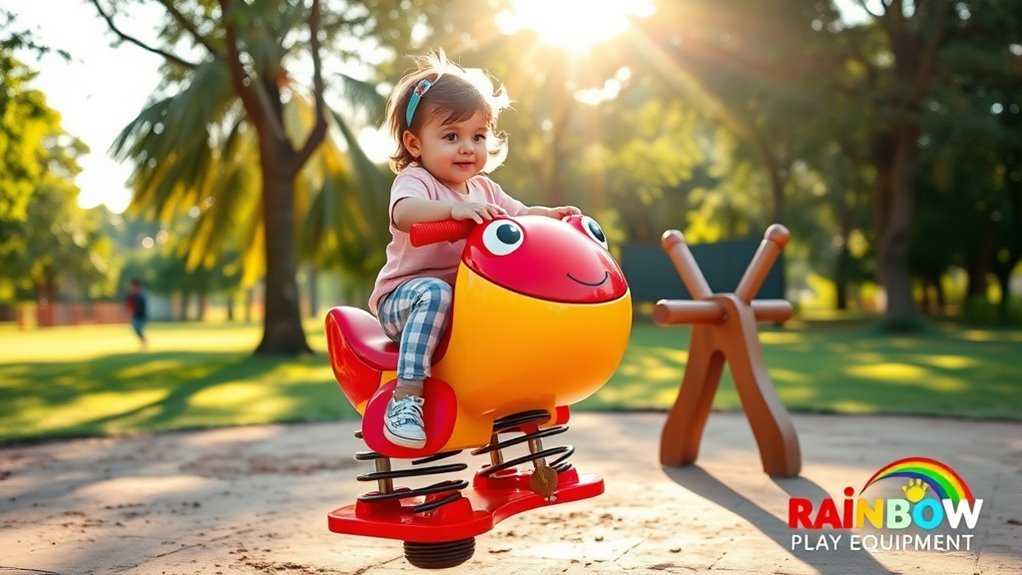 seesaws spring riders child development