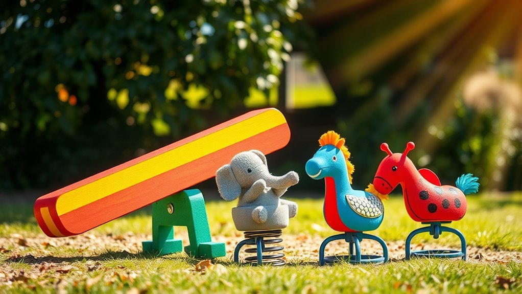 seesaws spring riders safety fun