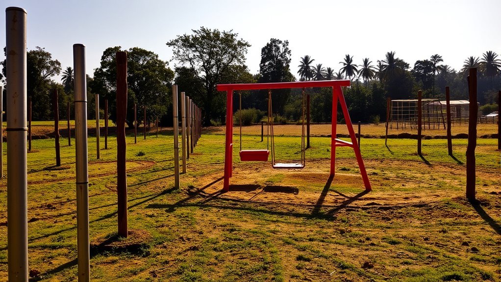 steel structural playground backbone