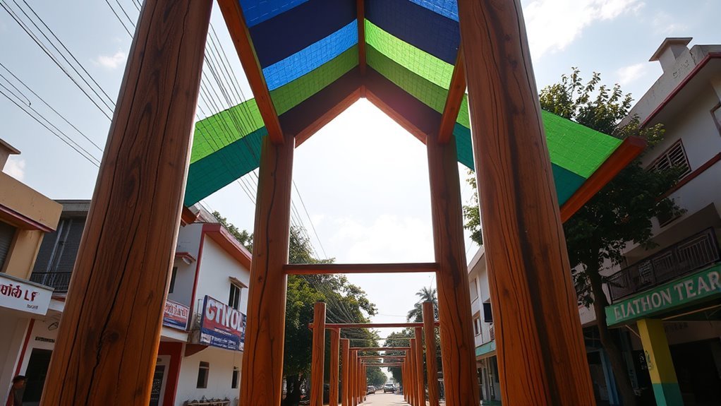 sturdy weather proofed poles