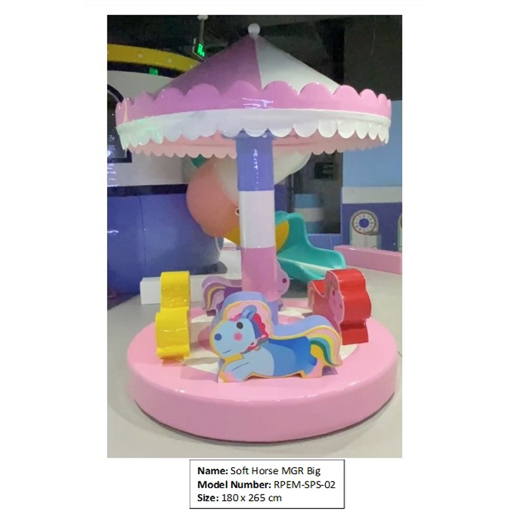 Soft Horse Merry Go Round Playground Equipment ...
