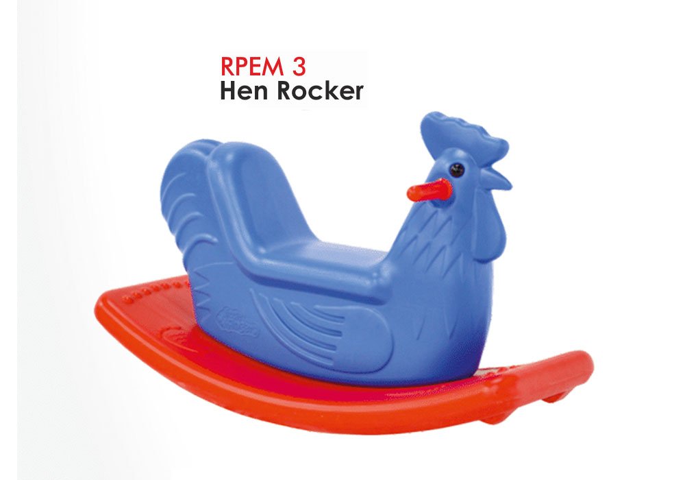 Hen Shaped Rocker for Kids Balance and Coordina...